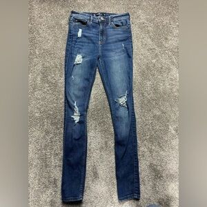 Women’s Hollister High Rise Super Skinny Blue Jeans (1R W25 L30)